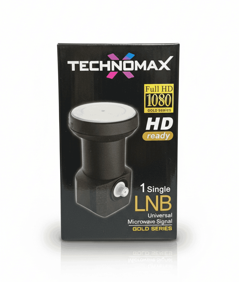 Technomax Single LNB Tek Çıkışlı Full HD 1080p Gold Series